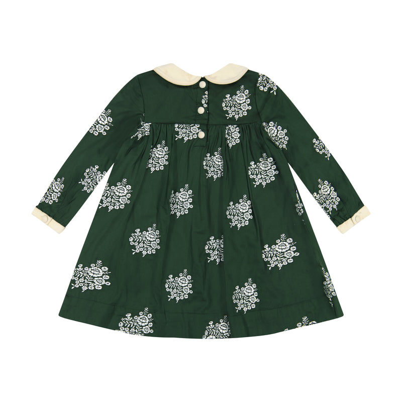 Green Floral Georgia Dress