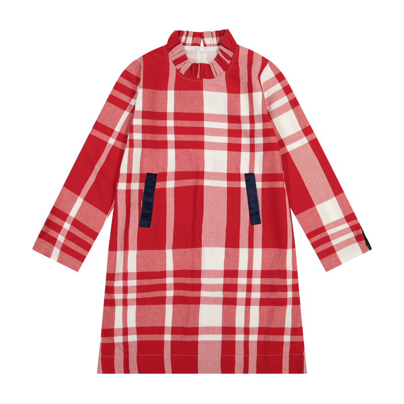 Red Plaid Scarlett Dress