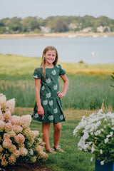 Green Floral Paula Dress