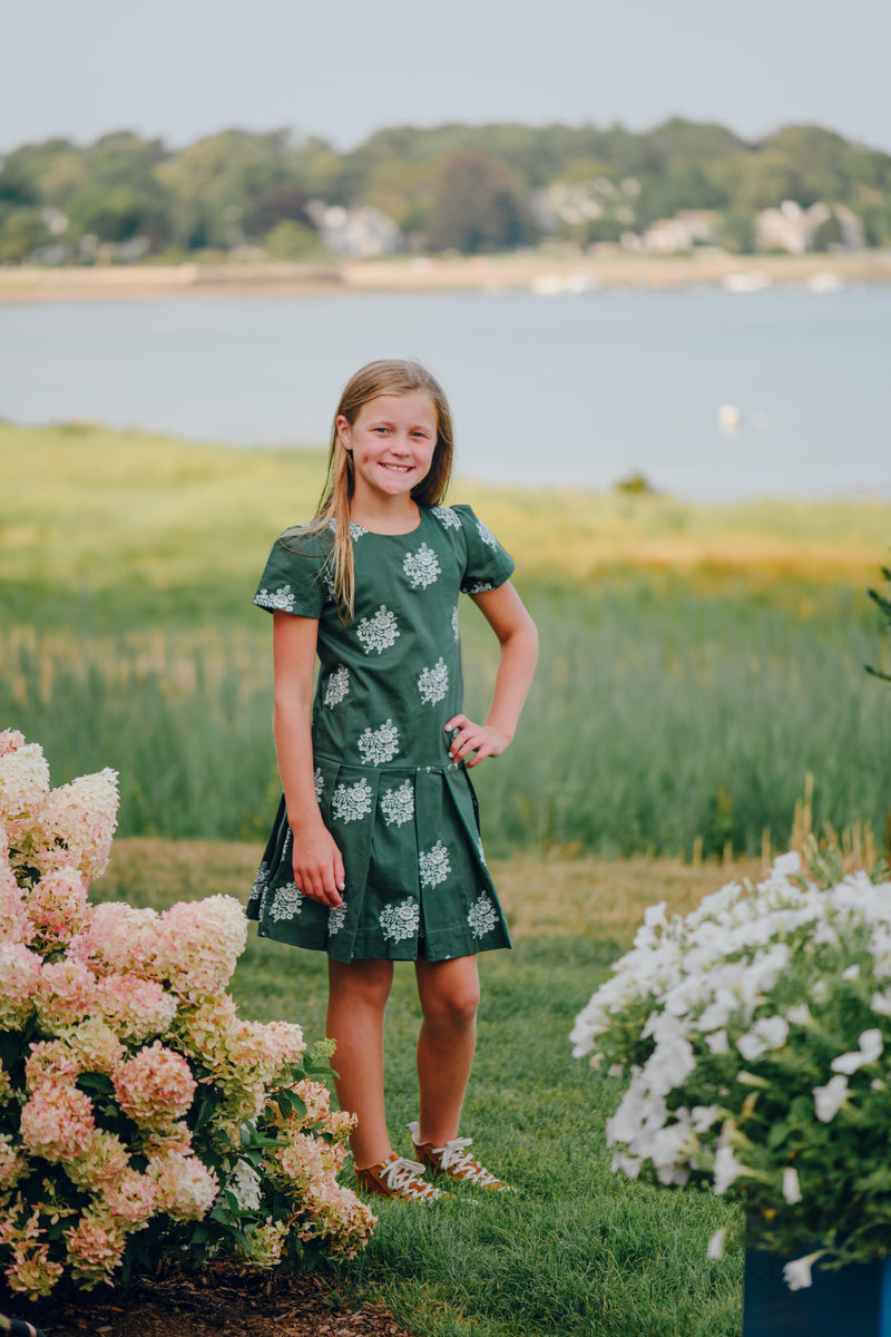 Green Floral Paula Dress