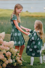 Green Floral Georgia Dress