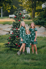 Green Floral Scarlett Dress