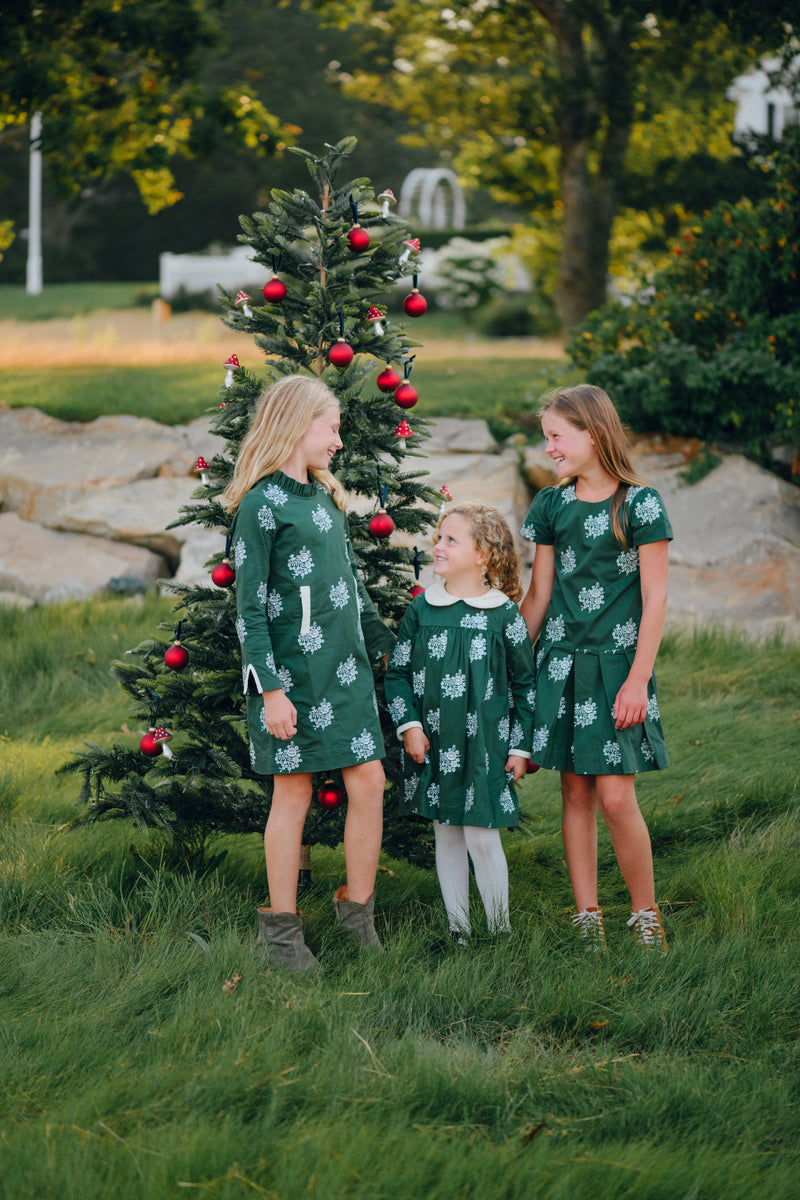 Green Floral Paula Dress