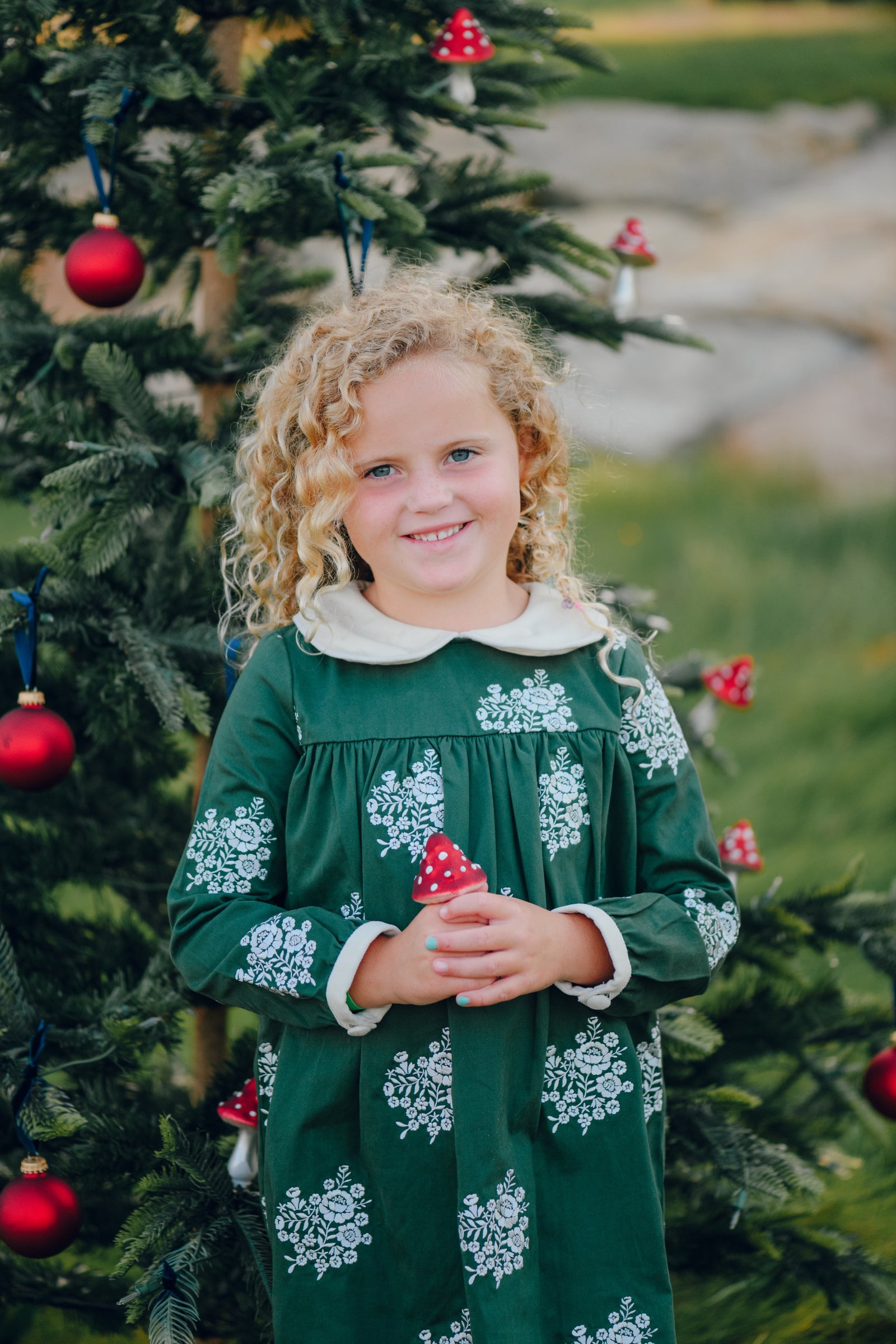Robe De Fête George Taille 6X Pour Noël | Manches Longues, Longueur Genoux, Occasion Formelle