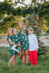 Green Floral Scarlett Dress