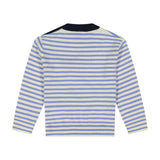 Stripe Peony Intarsia Cotton Sweater